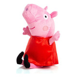 Almofada Bicho Pelúcia Peppa Pig Vermelha