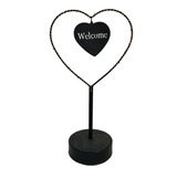 Lámpara De Mesa Welcome Or Love Vintage De Pilas (no Inclu)