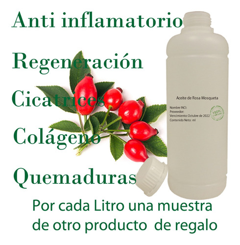 Aceite De Rosa Mosqueta 1 Litro 