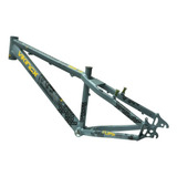 Quadro Freeride Aro 26 Vikingx Dirt Tuff X-30 Cinza Amarelo