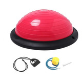 Media Esfera Bosu Bozu 40 Cm Pelota Yoga Y Bandas Laterales