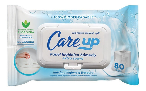 Papel Higiénico Húmedo C/tapa De 80u X6 Paquetes