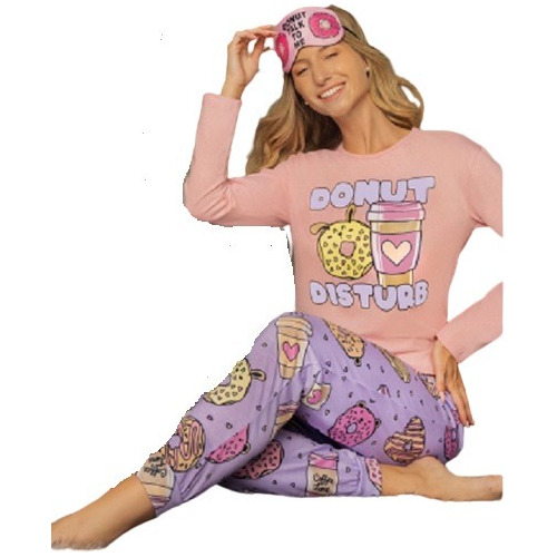 Pijama Mujer Invierno Varios Diseños/colores Talles Grandes