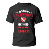 Remera Algodón Independiente Cai Las Leyendas Nacen En 