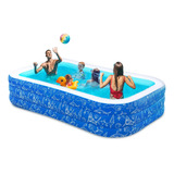 Piscina Inflable Familiar Para Niños Y Adultos, Ideal Verano