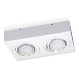 Aplique Plafón Led Móvil 2 Luces Ar111 Cardánico Living Gam