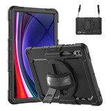 Funda Negra Con Correa De Mano Para Galaxy Tab S9 Ultra De 1