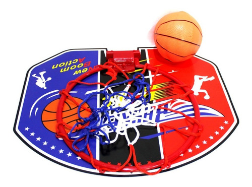 Kit Cesta De Basquete Infantil Tabela Mini Bola Esporte