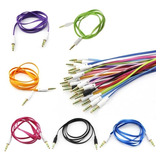 Pack 30 Cable Auxiliar 3.5 Mm Plano Macho Universal Mayoreo