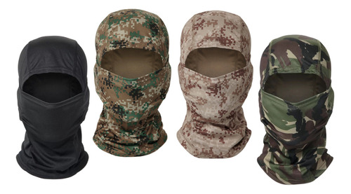 Balaclava 4 Pack Full - Pasamontañas Militar Táctico Bandana Color Espartano 105