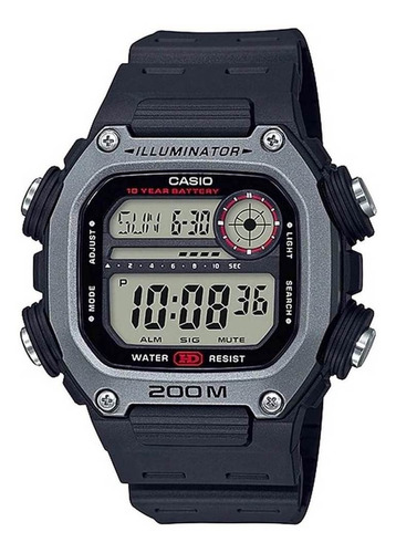 Relógio Casio Masculino Dw-291h-1avdf Retangular World Time