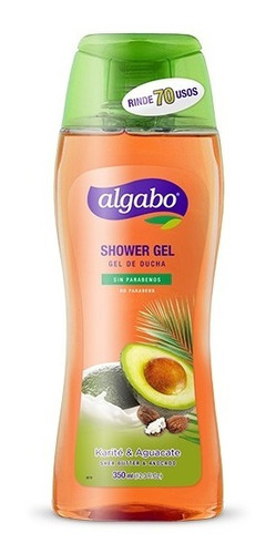 Gel De Ducha Algabo  Karite Y Aguacate 350 Ml ( Mayorista )