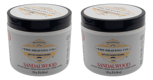 The Shaving Co Kit X 2 Crema Para Afeitar Sándalo Cream