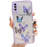 Funda Violeta Para Galaxy S20 Fe Con Diseno De Mariposas