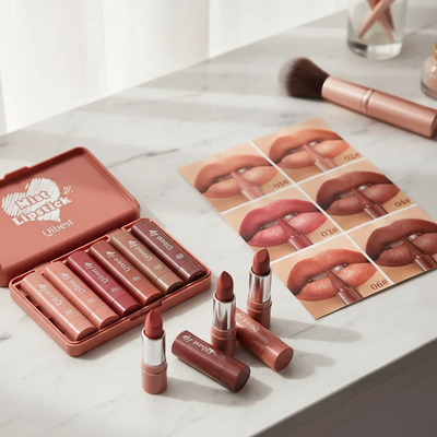 Batom Matte De Longa Duração Com Caneta Twist 6pcs | Frete grátis