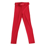 Pantalon Rojo Paris Con Cinto Usado Talle 2