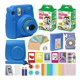 Cámara Instantánea Fujifilm Instax Mini 9 Azul Cobalto + Est