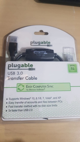 Cable De Transferencia De Windows 10, 8.1, 8, 7, Vista, Xp.