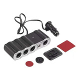 Adaptador Para Enchufe Encendedor Auto 1 A 4 +2 Usb Cargador