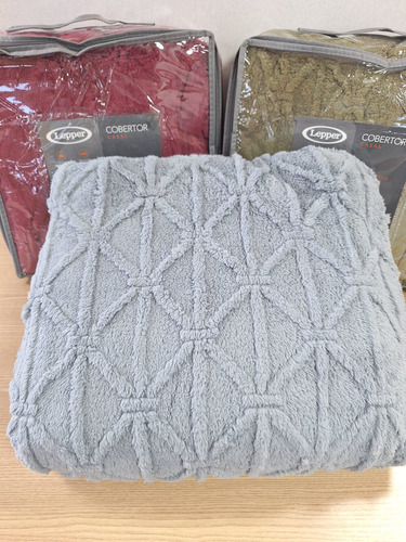 Cobertor Relevo Treliça King Size 2,40 X 2,60m Lepper