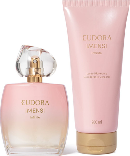 Combo Imensi Infinite: Desodorante Colônia 100ml + Loção Corporal 200ml Eudora Lançamento Perfume Feminino Paramulher Presente Em Promoção