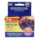 Pack 2 Tintas 667 Xl  Pacific Color Negro Y  Color Factura