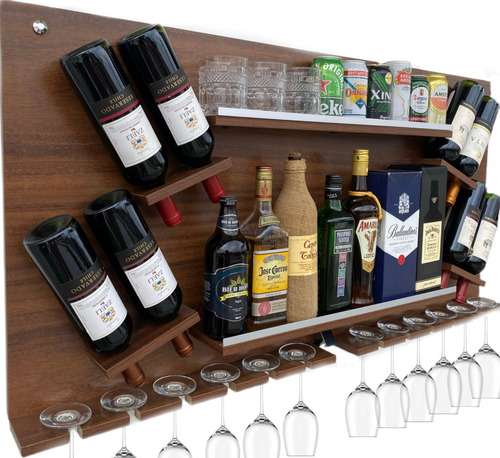 Prateleira Bar E Vinho Adega 1,20x60 Decoração Reforçado