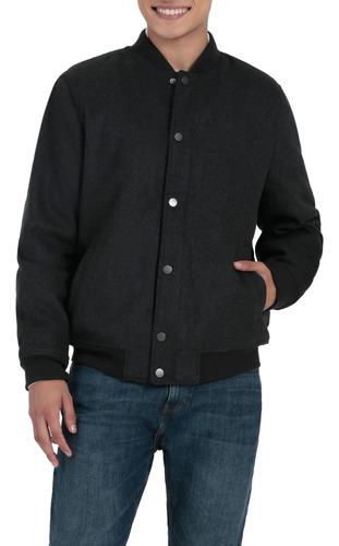 Chaqueta Hombre Faux Wool Regular Fit Negro Dockers