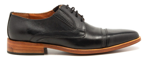 Zapatos De Cuero Para Hombre Color Marrón- Negro - Giardini