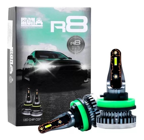 Kit Cree Led R8 Chip Csp Sin Cooler Ultra Slim Luz Blanca 