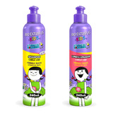 Kit Shampoo Condicionador Infantil Cabelos Liso Bio Extratus