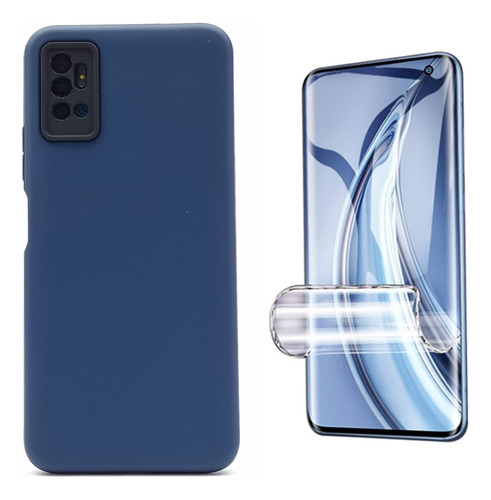 Funda + Mica Para Zte A71 Case Protector Resistente Rígido