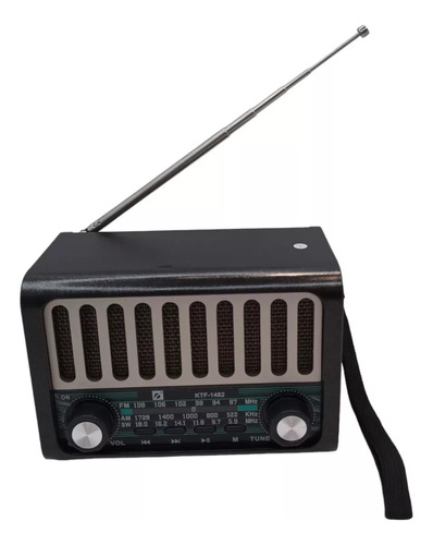 Radio Parlante Retro Bluetooth Am Fm Usb Ktf-1482