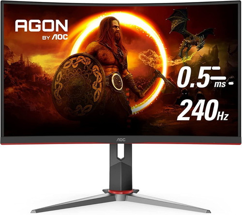 Aoc C27g2z Monitor Gamer Curvo Fhd 240hz Freesync 27 In