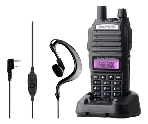 Radio Comunicador Uv-82 Com Fone Walk Talk Profissional + Nf