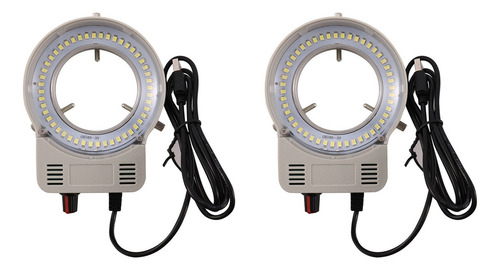 Industrial Led Microscope Camera 2x 48 Led Ring Lamp On