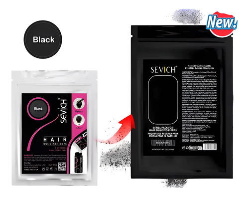 Fibra Capilar Sevich 100grs Pelo En Polvo,maquillaje Capilar | MercadoLibre