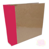 Álbum Tipo Snap - Pink E Kraft - 21x15cm Scrapbook