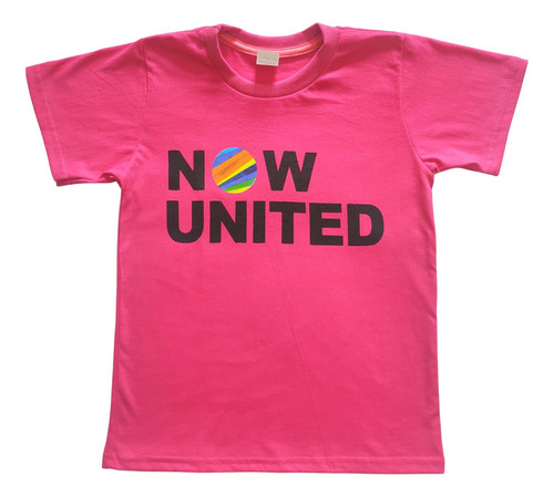 Camiseta Camisa Manga Curta Infantil Now United Algodão