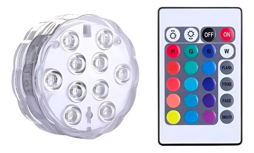 4 Pack Luces Led Piscina Sumergibles  Control Remoto