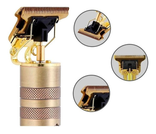 Máquina De Cortar E Acabamento De Cabelo/barba Knup Kp-ma111 Cor Dourado 110v/220v