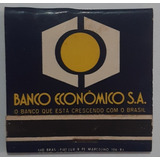 F9323 - Caixinha Fósforo Banco Econômico S/a De 70 Ou 80