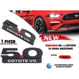 Emblema De 5.0 Coyote V8 Para Mustang Color Negro