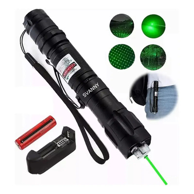 Svanny Apuntadores Laser Recargable Verde Potente 5000mw 15km, Puntero Láser Verde Proyector Con Batería | MercadoLibre
