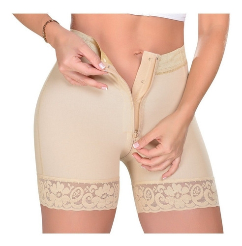 Faja Short Con Cierre Levanta Gluteos Colombiano Myd Moldea