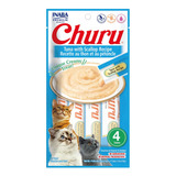 Inaba Ciao Churu Atún Y Ostion - Snack Premio Gato - 4 Tubos