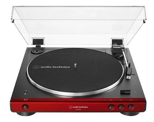 Toca-discos Audio-technica At-lp60xbt Bluetooth Vermelho