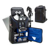 Bolsa Usa Gear Para Camara Dslr,negro Y Azul/11 X10.5 X6 