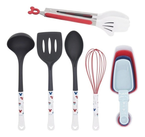 Juego De Utensilios Para Cocina Mickey Mouse Disney 9 Pzas