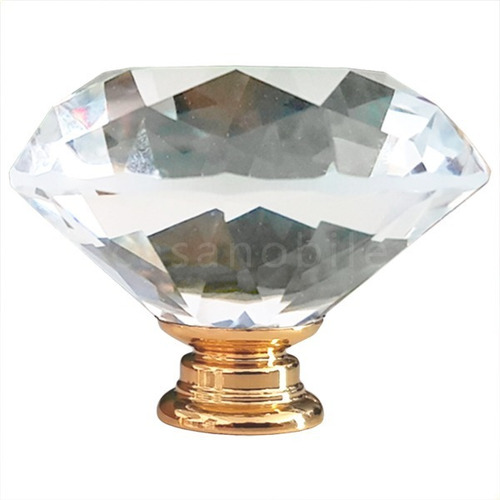 20 X Puxador Cristal K9 Diamante 50mm Gaveta Armário Porta